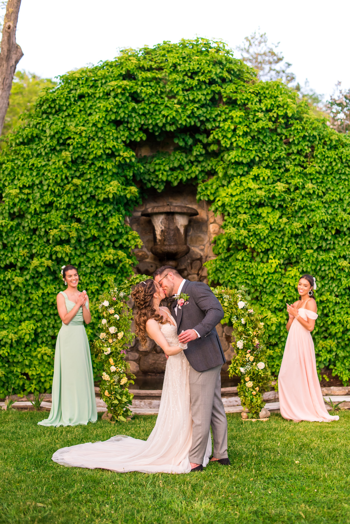 The Fells Historic Estates and Gardens June Wedding Flowers - Bridgerton themed wedding flowers - Newbury NH