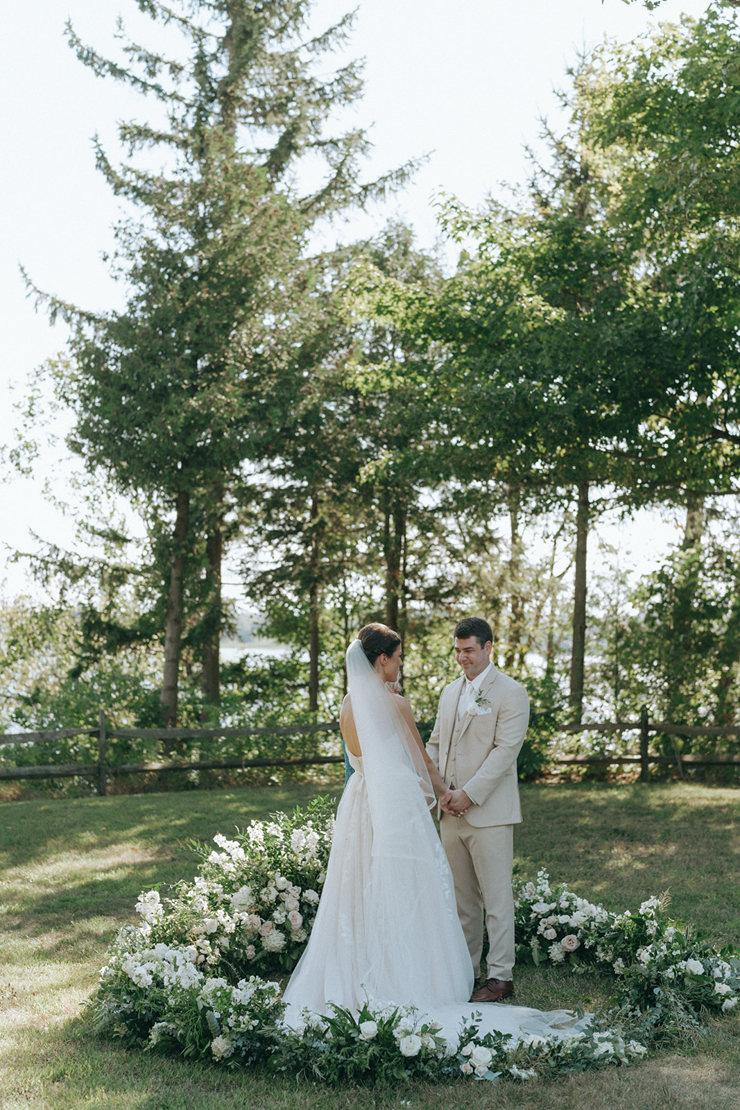 wedding floral ground arch