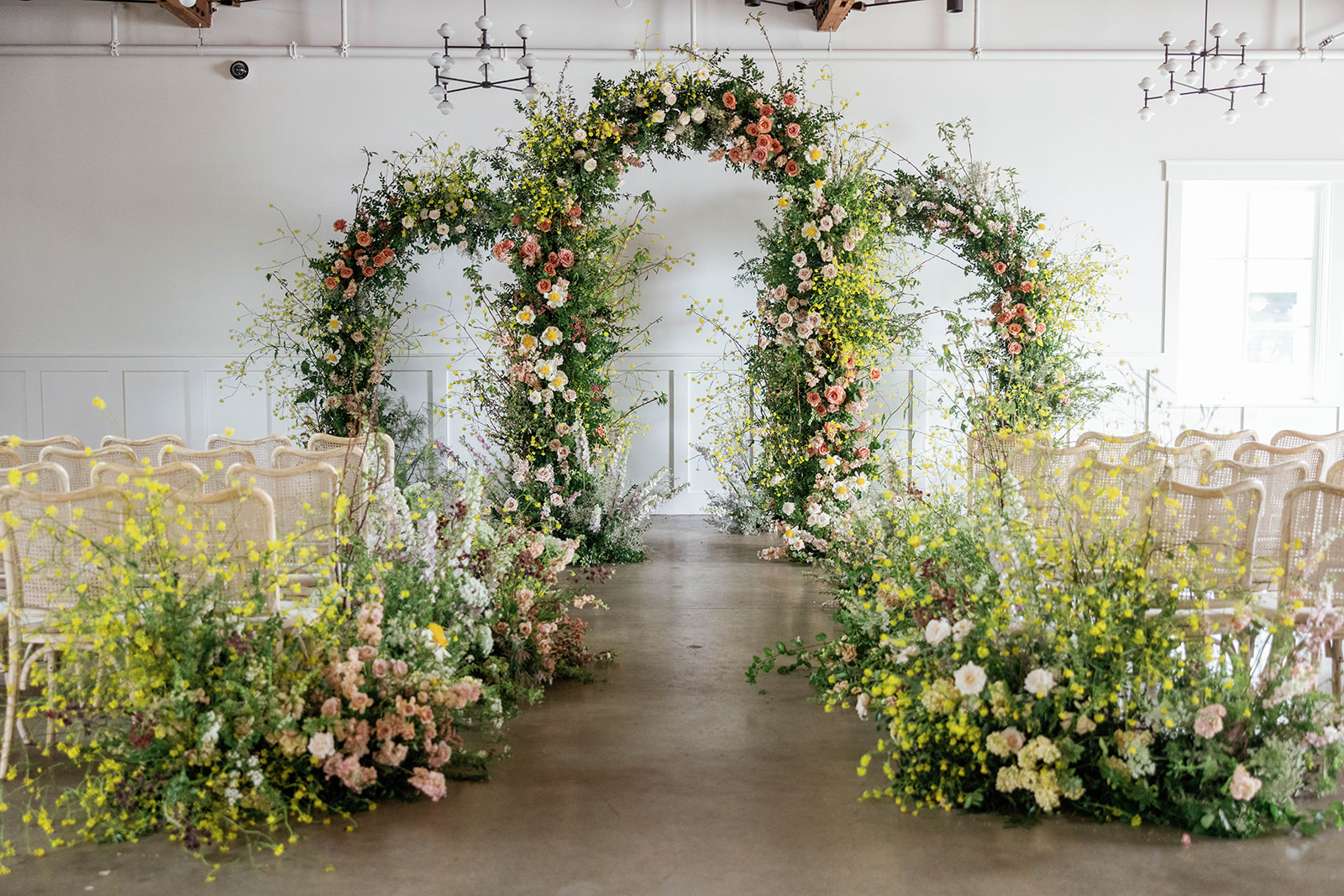 wedding floral arch arbor