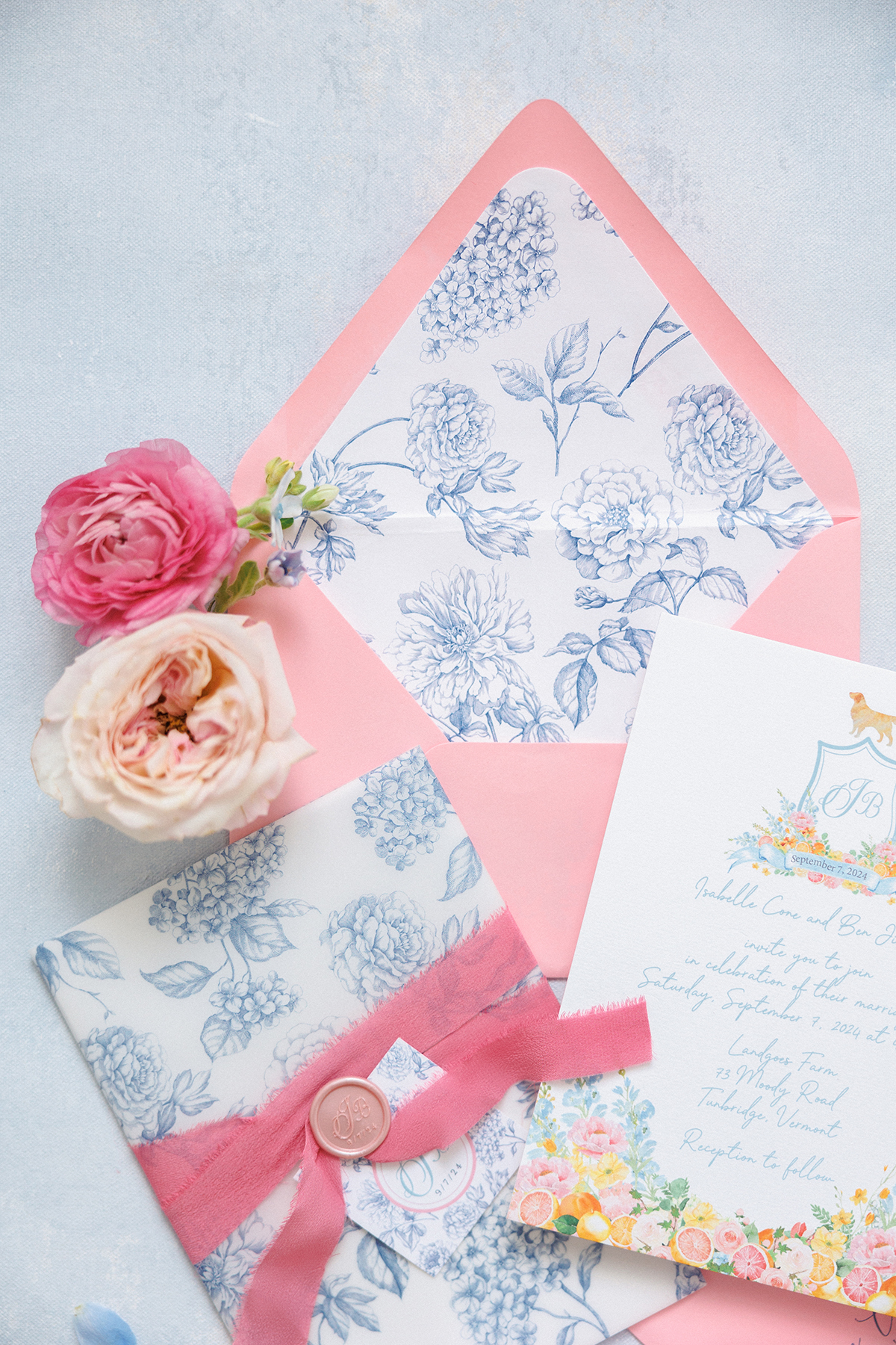 Vermont wedding invitations