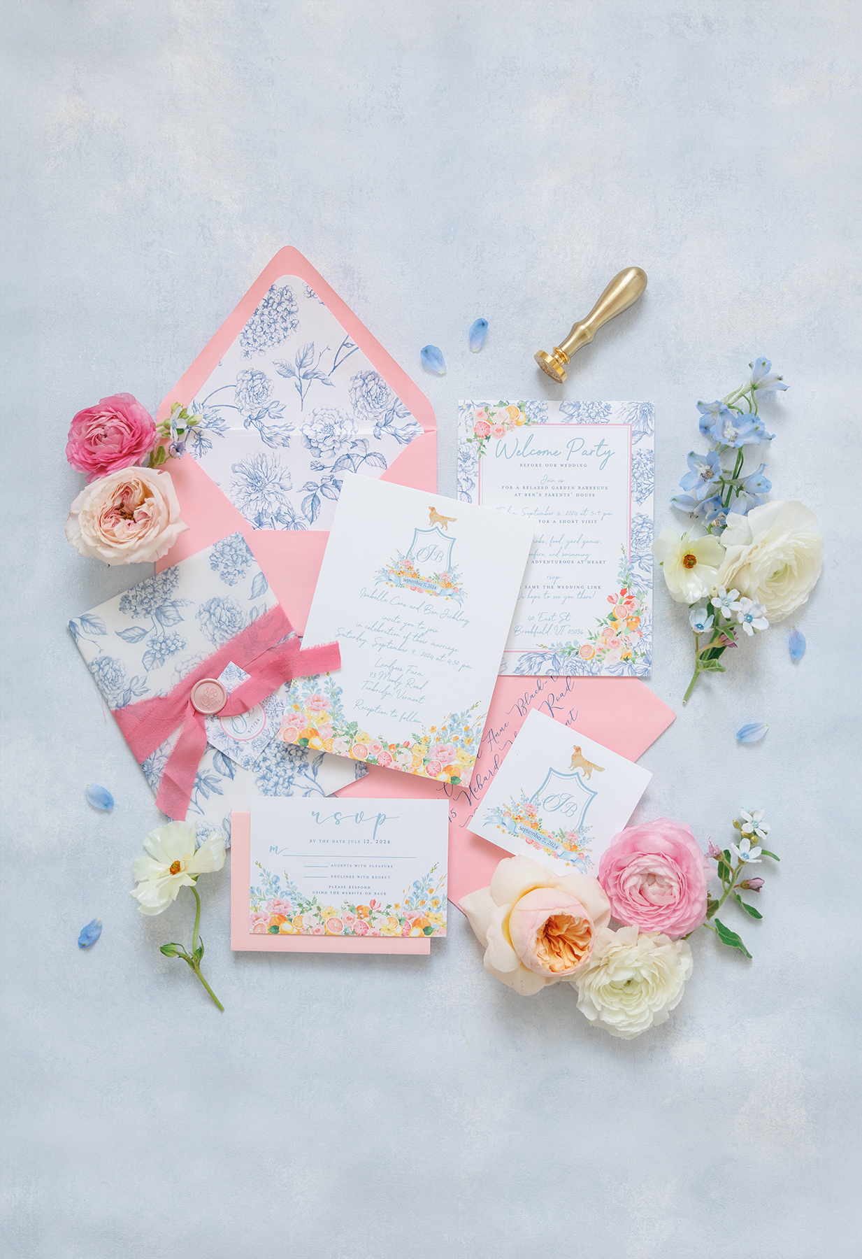 Vermont wedding invitations