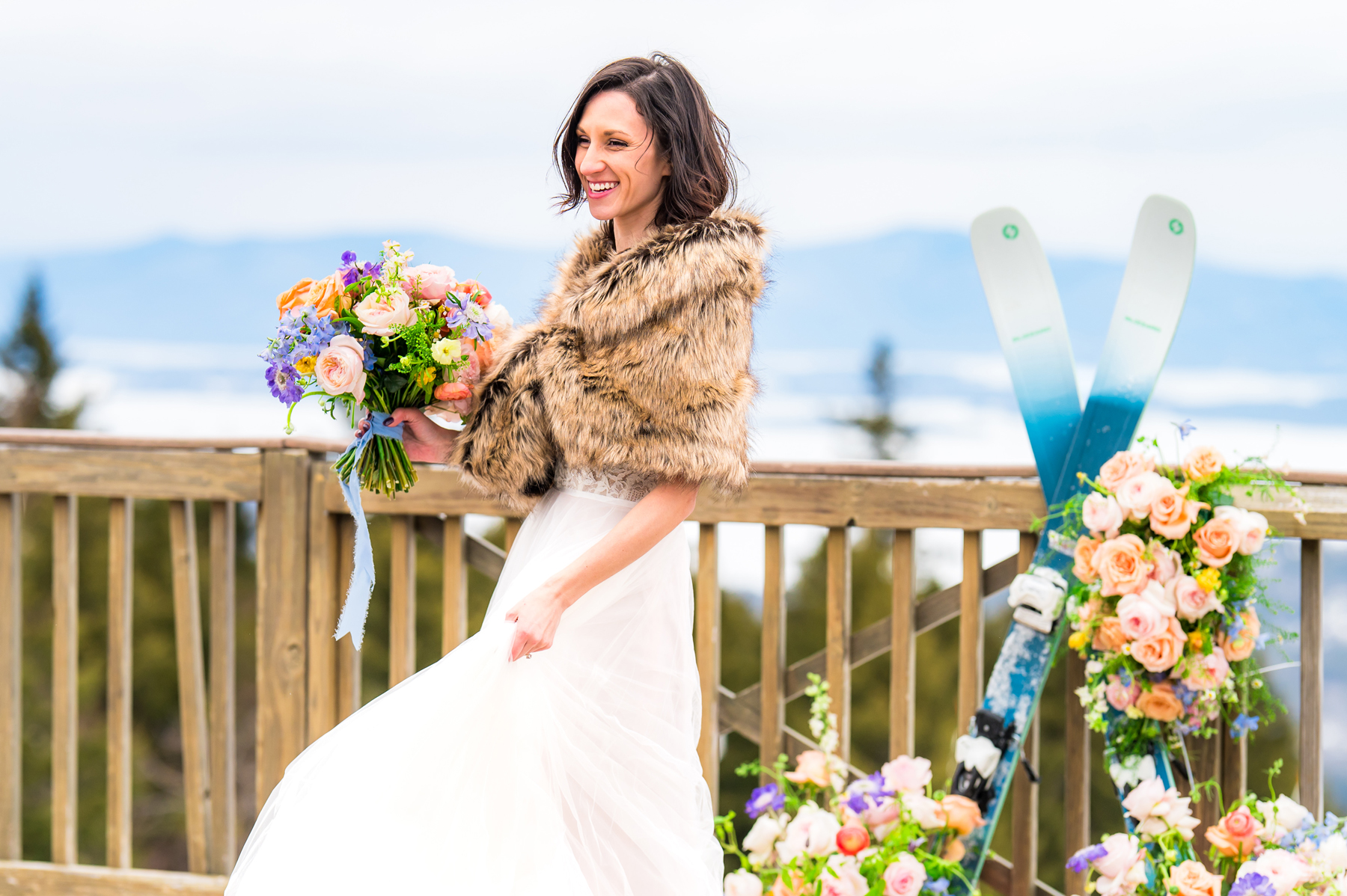 mountainside wedding elopement