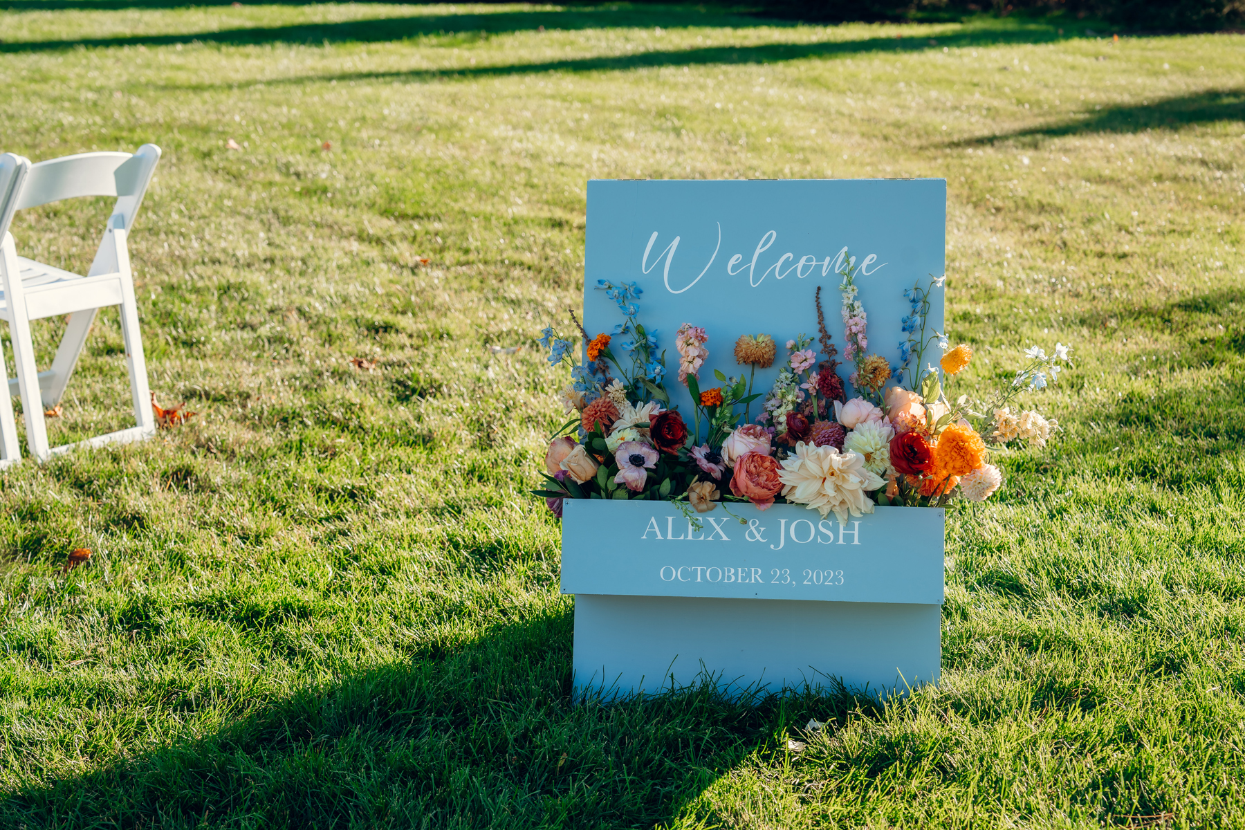 custom wedding signage Stowe vermont