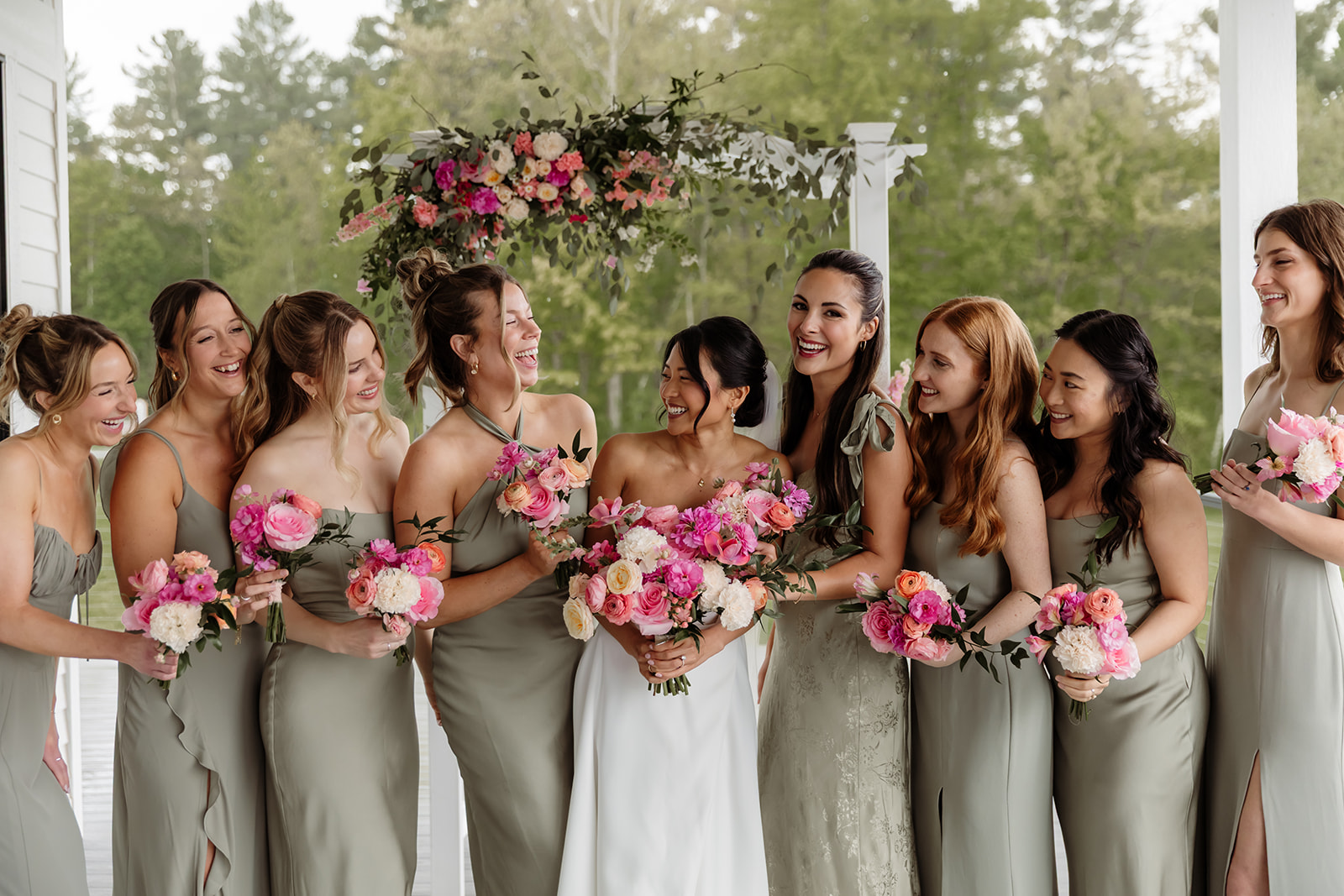 Essex resort and spa pink wedding flowers