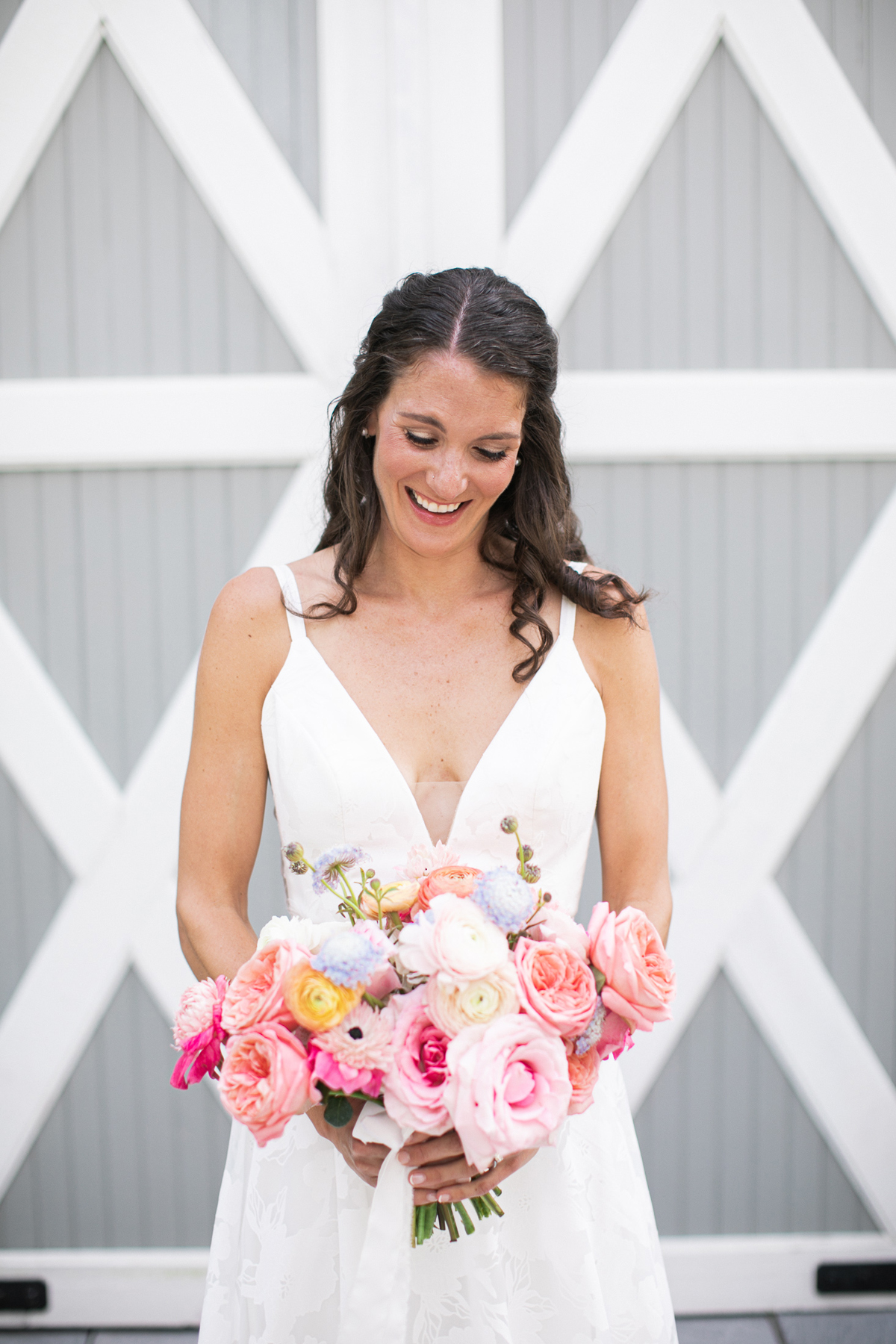 vermont wedding flowers pink bridal bouquet